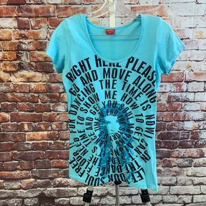 Zabaione Blue Graphic T-Shirt